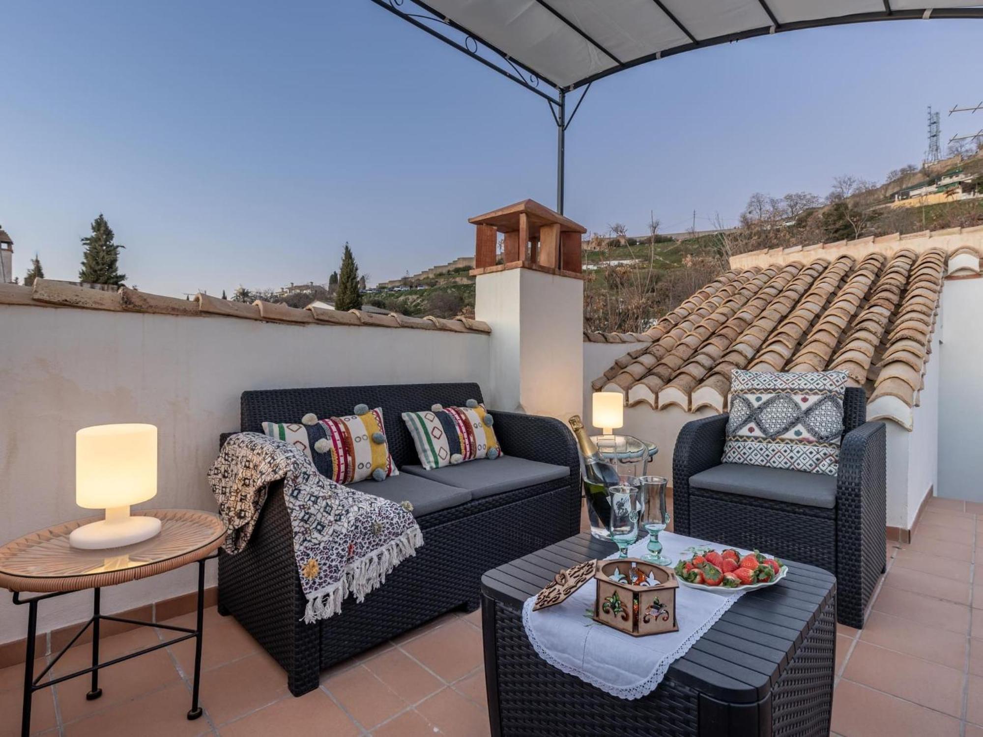 그라나다 Luxury Alhambra Penthouse Collection Sacromonte 빌라 외부 사진