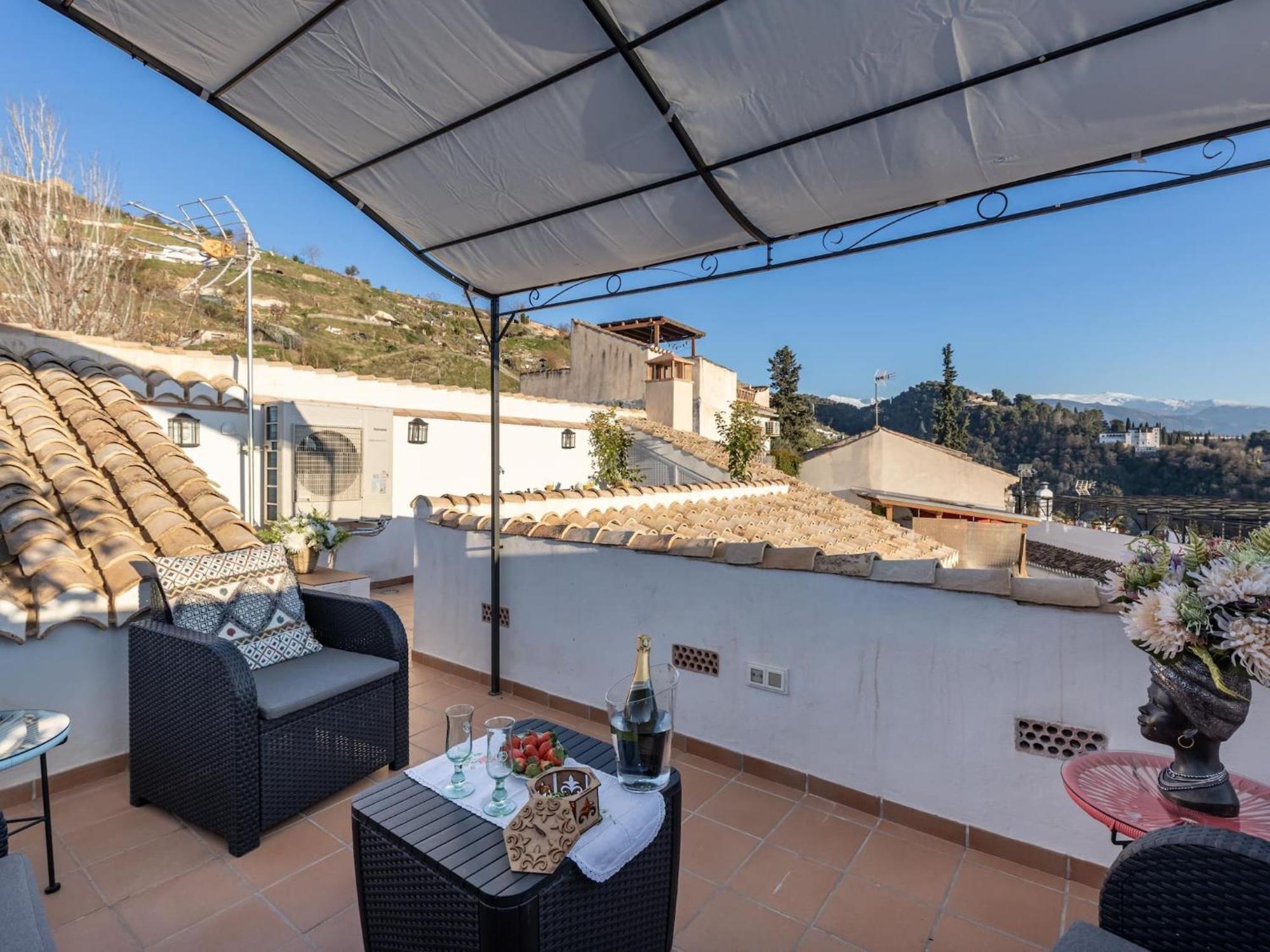 그라나다 Luxury Alhambra Penthouse Collection Sacromonte 빌라 외부 사진